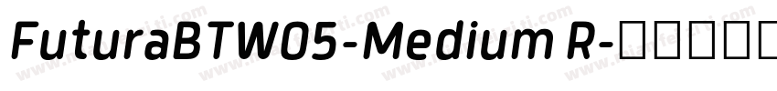 FuturaBTW05-Medium R字体转换
